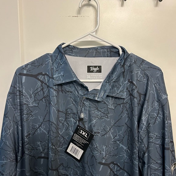 NWT Men’s Waggle Collared Deer Disguise Polo - Picture 2 of 9